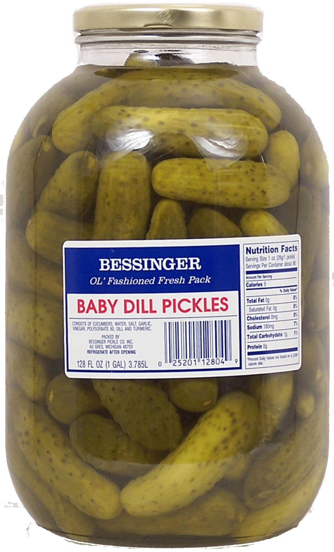 Bessinger's&nbsp;&nbsp;baby dill pickles ol' fashioned fresh pack Full-Size Picture